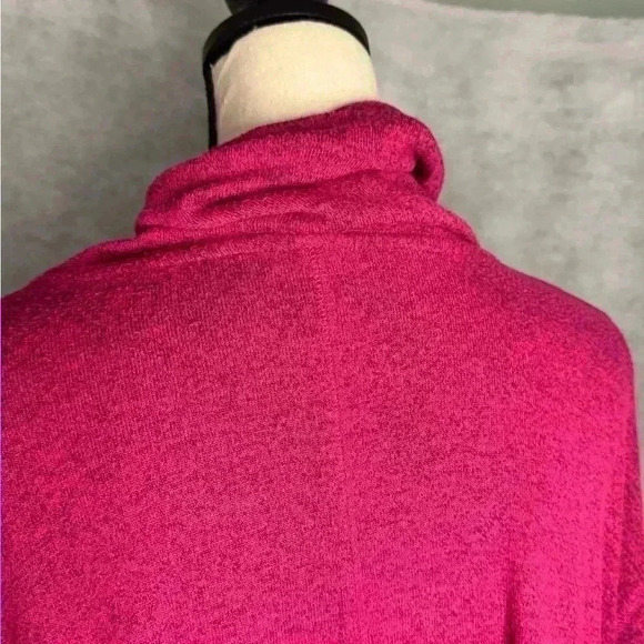 Livi Pink Super Soft Cowl Neck Long Sleeve Pocketed Sweater Size 18/20 - Picture 5 of 8